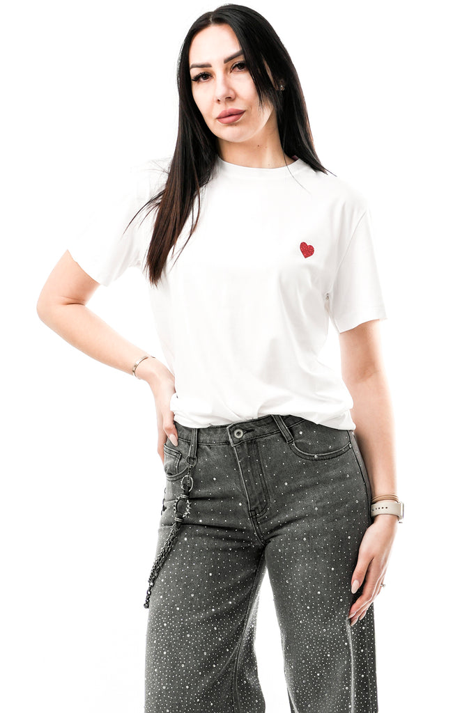 T-shirt Donna Wonderland T-SHIRT LOVE TATTOO BIANCO T-SHIRT LOVE TATTOO BIANCO Wonderland 