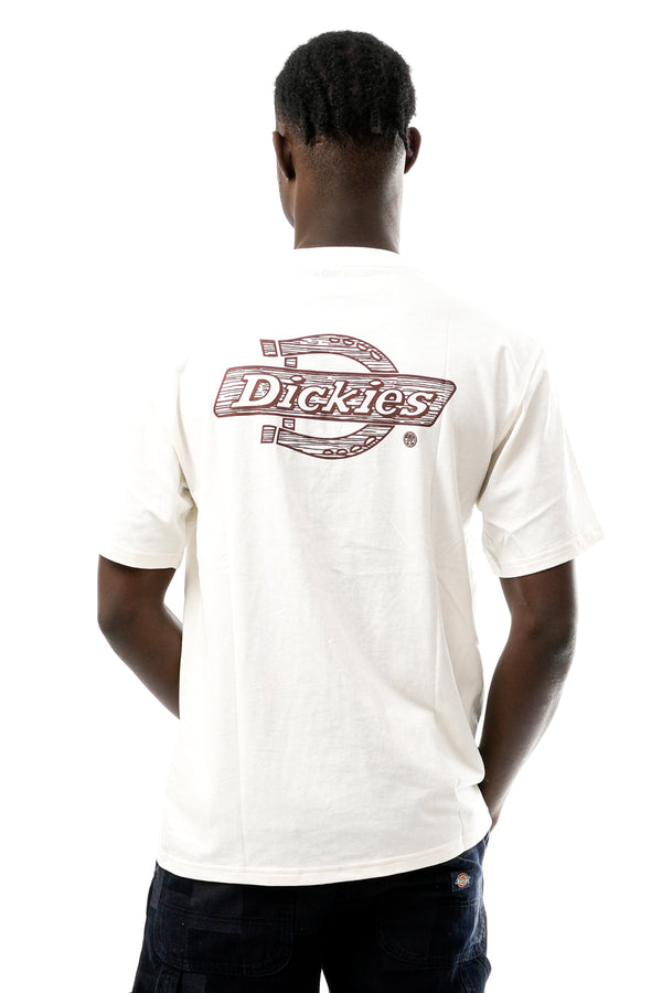 T-shirt Uomo Dickies WOOD LOGO TEE EGRET WOOD LOGO TEE EGRET Dickies 