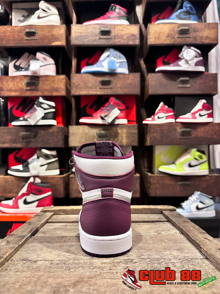 Sneakers Unisex Nike Jordan AIR JORDAN 1 HIGH 555088-611 BORDEAUX METALLIC AIR JORDAN 1 HIGH555088-611 BORDEAUX METALLIC Nike Jordan