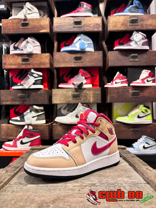 Sneakers Unisex Nike Jordan AIR JORDAN 1 MID 554725-201 CURRY AIR JORDAN 1 MID554725-201 CURRY Nike Jordan