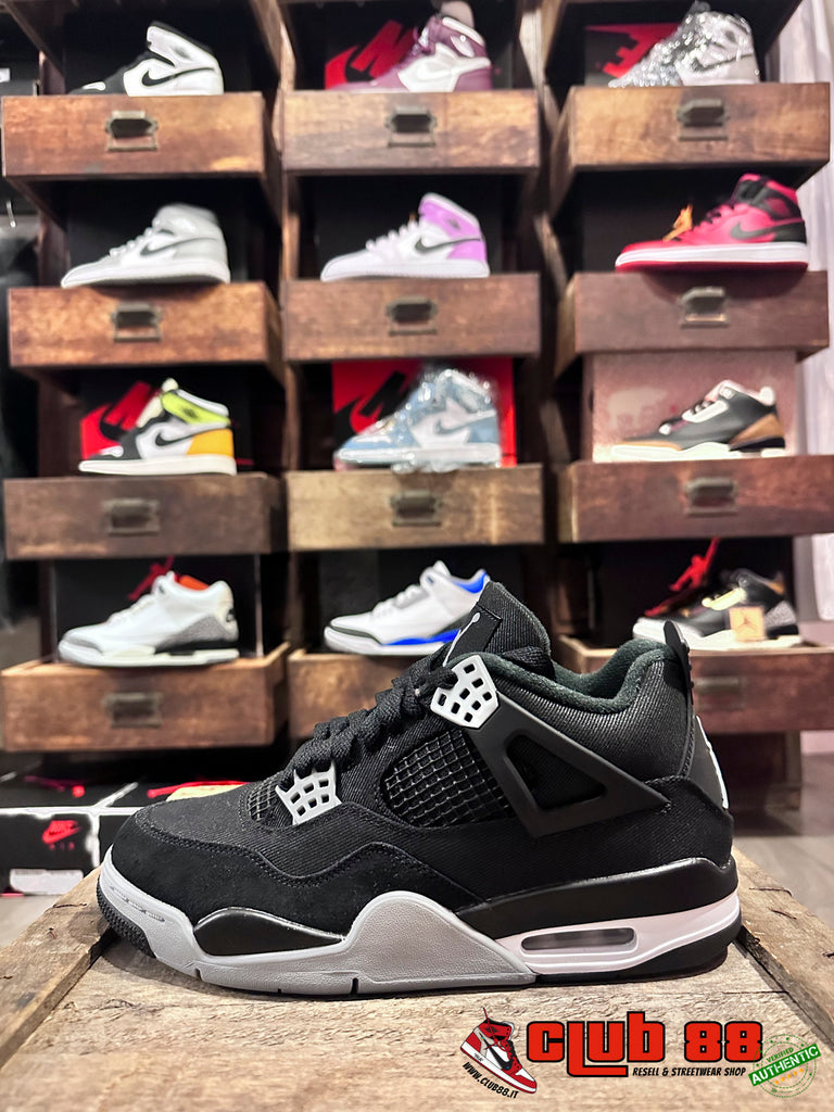Sneakers Unisex Nike Jordan AIR JORDAN 4 DH7138-006 BLACK CANVAS AIR JORDAN 4DH7138-006 BLACK CANVAS Nike Jordan