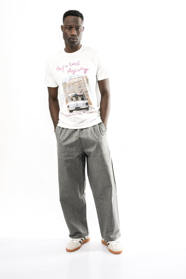 T-shirt Uomo PHOTOS PRINT 85 WHITE Bob 