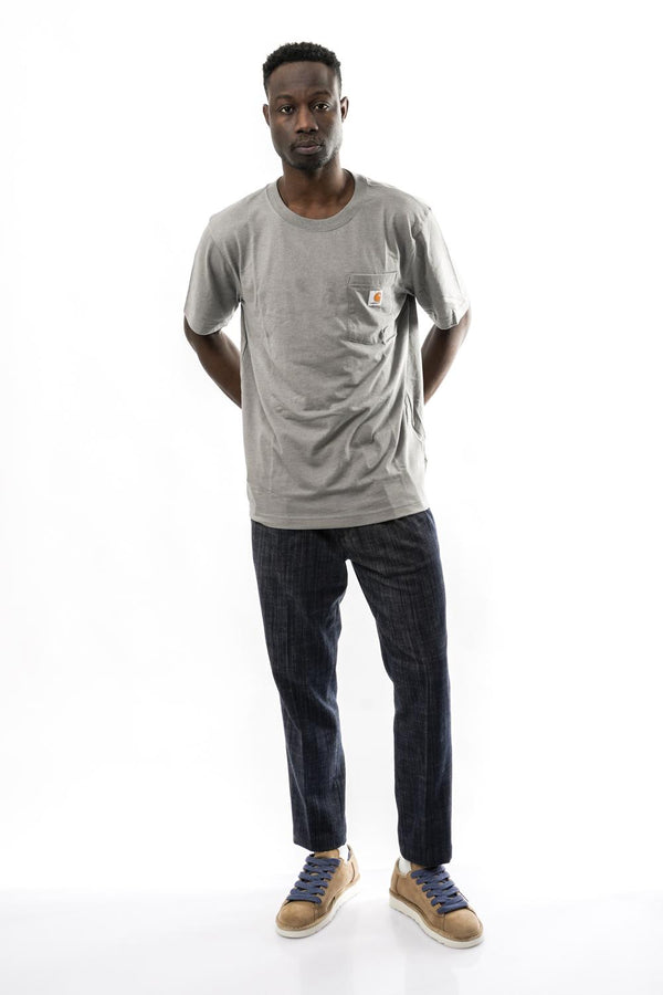 T-shirt Uomo Carhartt 107319 WEATHER ASH HEATHER 107319 WEATHER ASH HEATHER Carhartt 