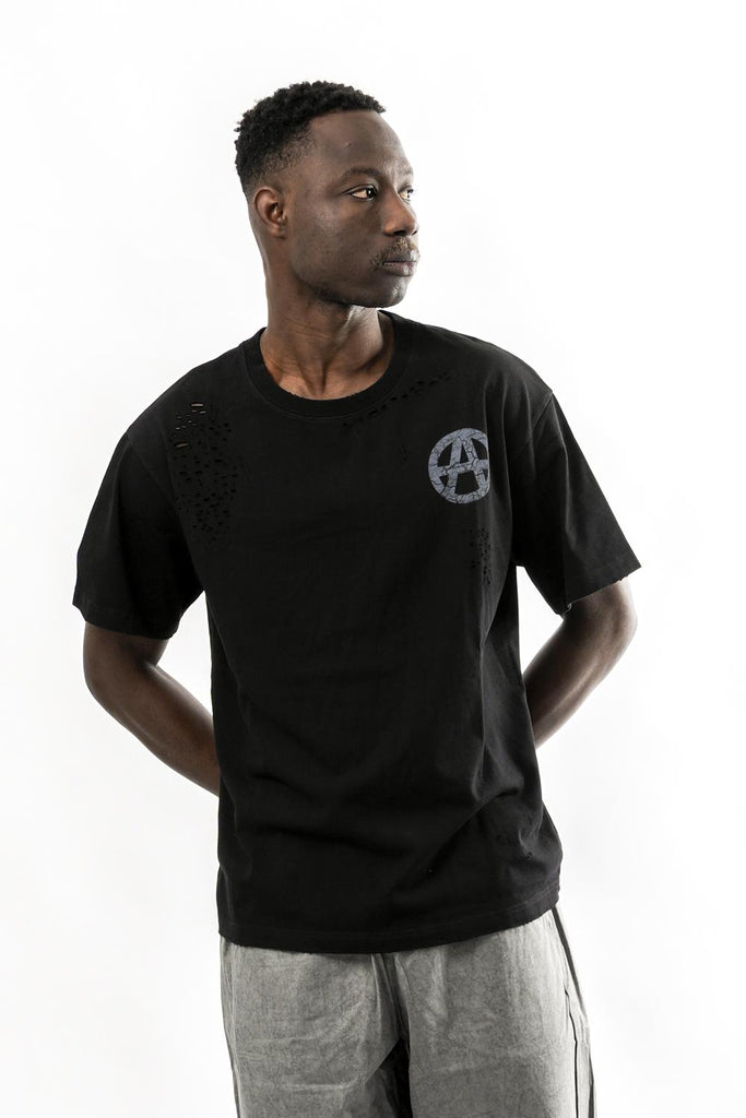 T-shirt Uomo ANARCHY WASHED BLACK Acupuncture 