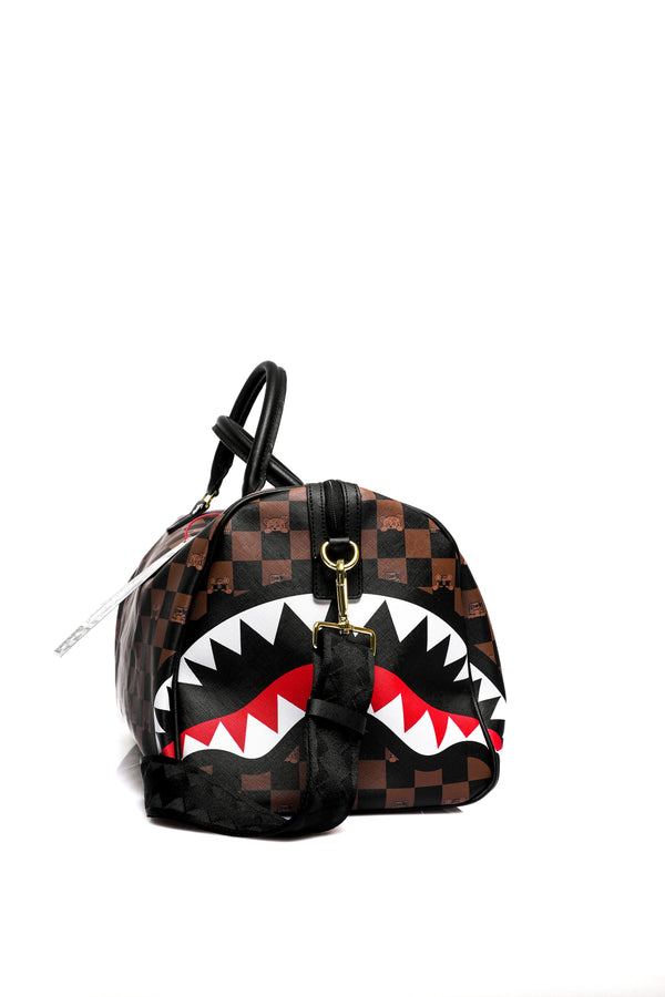 Sprayground PEEKING CHARACTER CHECK DUFFEL910D7506NSZ