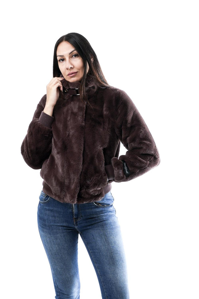 Pelliccia Donna AMBRA.7012511 CHOCOLATE BEAN Rino & pelle 