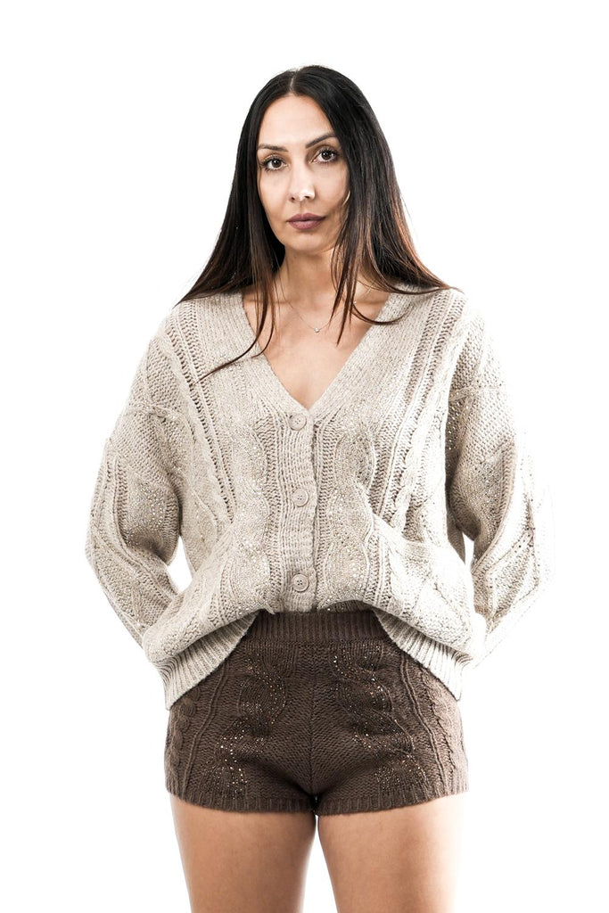 Cardigan Donna NS133 CAPPUCCINO No Secrets 
