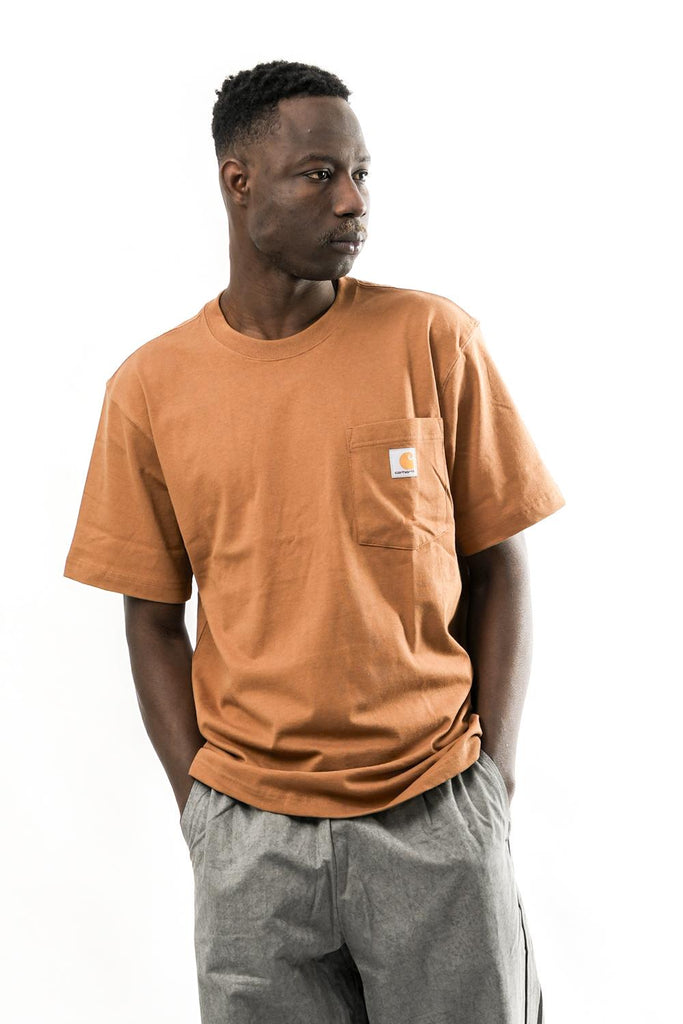 T-shirt Uomo 103296 BROWN Carhartt 