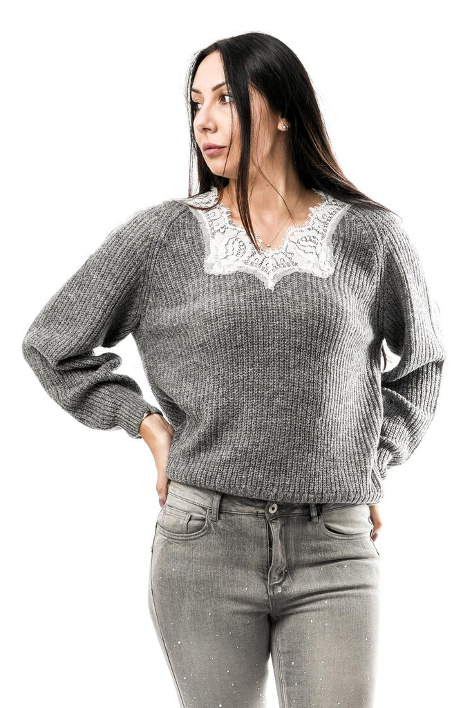 Maglia Donna NS239 GRAFITE PIZZOLATTE No Secrets 