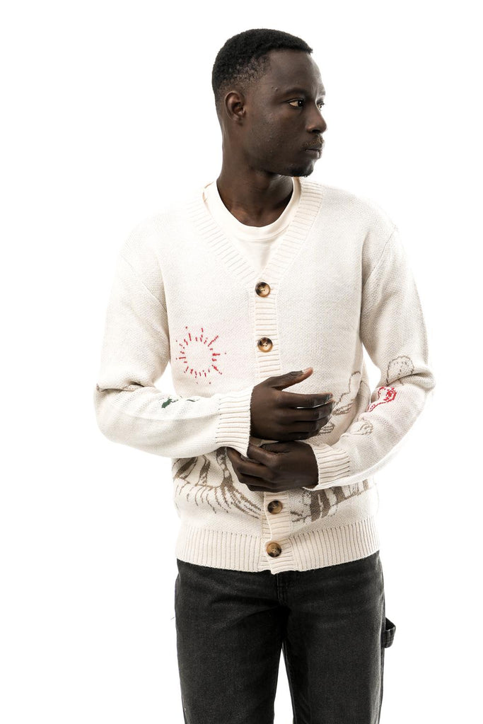 Cardigan Uomo M VRS COWBOY CREAM CREAM Tooco 