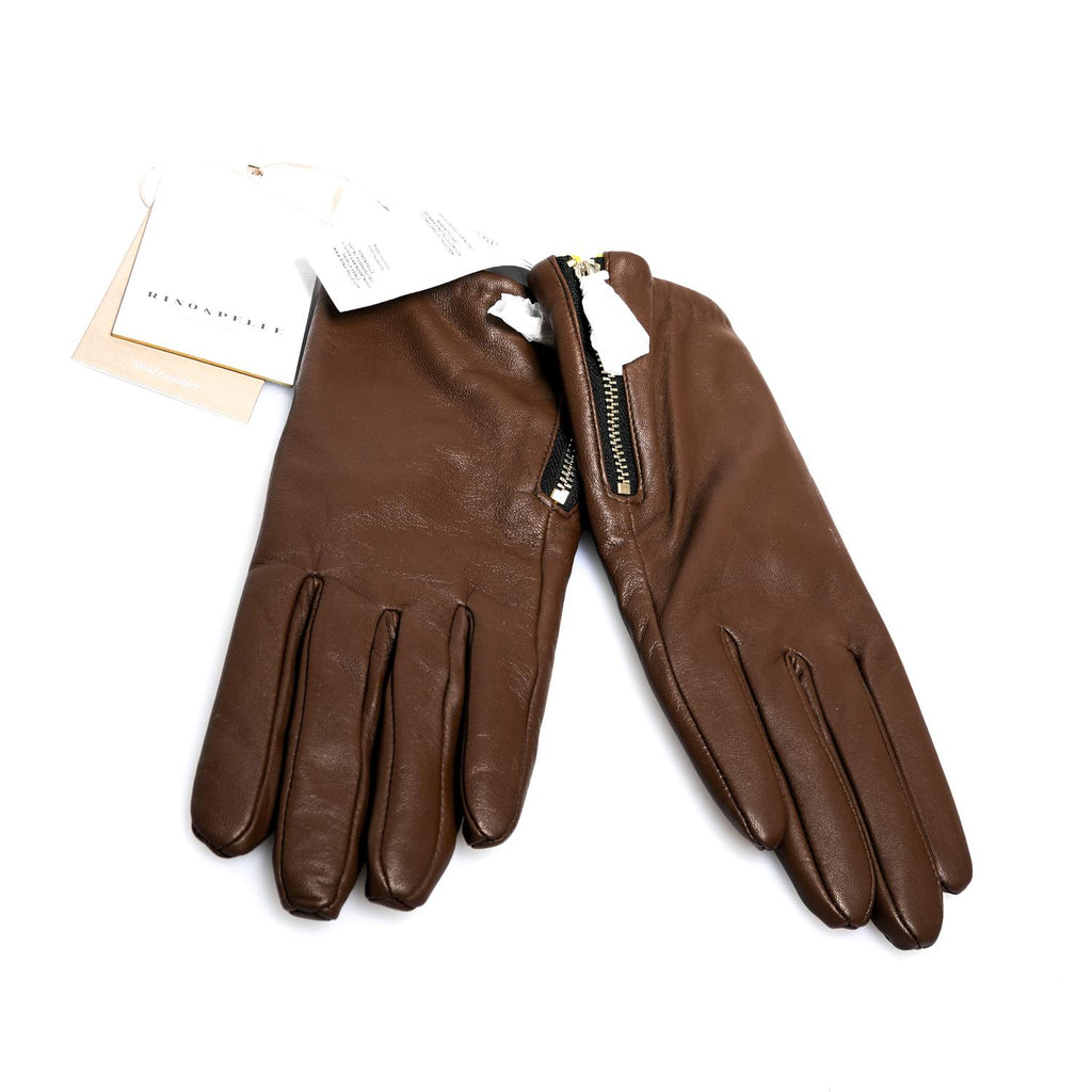 Guanti Donna GISKE.3002512 BROWN RUSSET Rino & pelle 