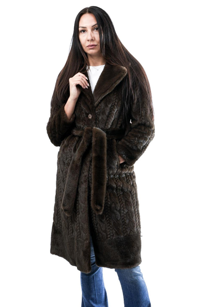 Cappotto Donna NS203 CIOCCOLATO No Secrets 