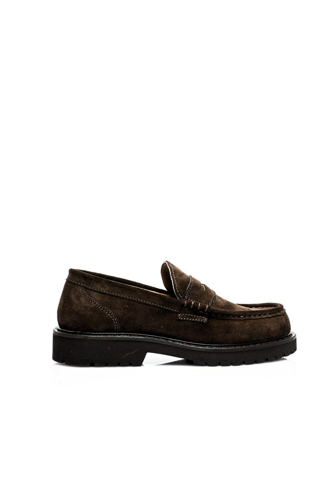 Scarpe Uomo LOAFER SUEDE BROWN Kjore Project 