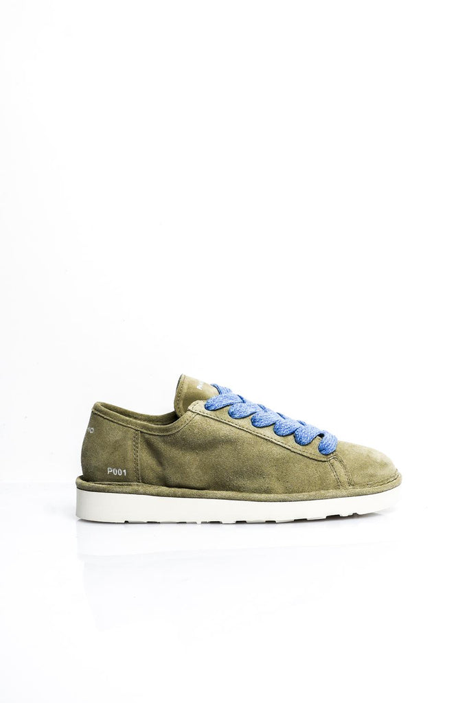 Scarpe Donna P001 LACE-UP P001W030 SUEDE OLIVE Panchic 