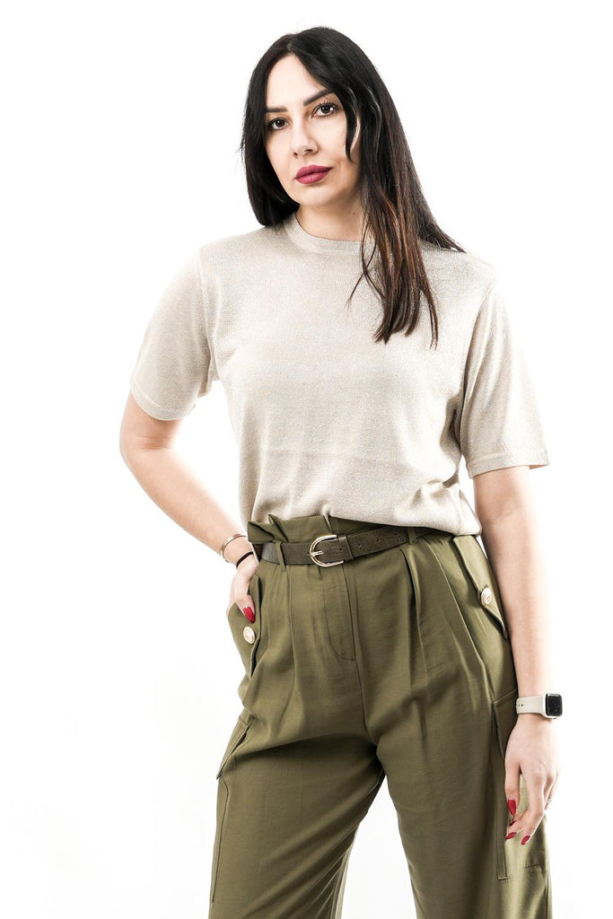 T-shirt Donna BENJI.5002622 BIRCH Rino & pelle 