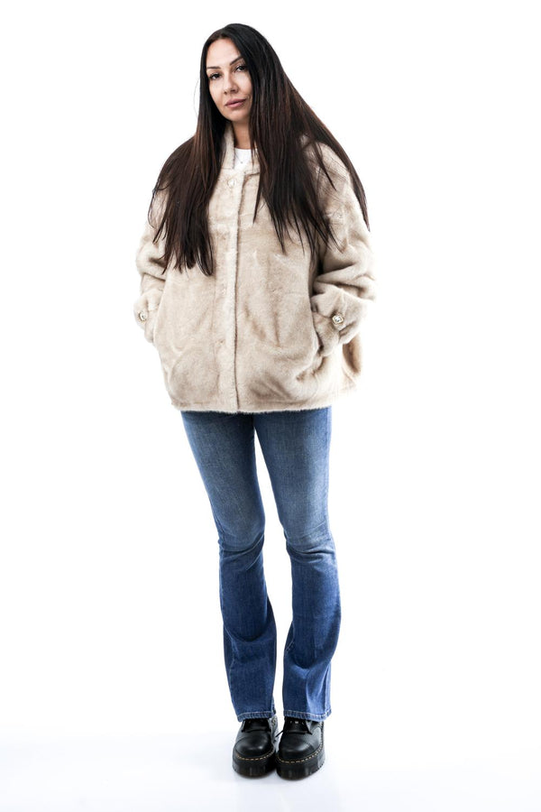 Pelliccia Donna No Secrets NS204 CAPPUCCINO NS204 CAPPUCCINO No Secrets 
