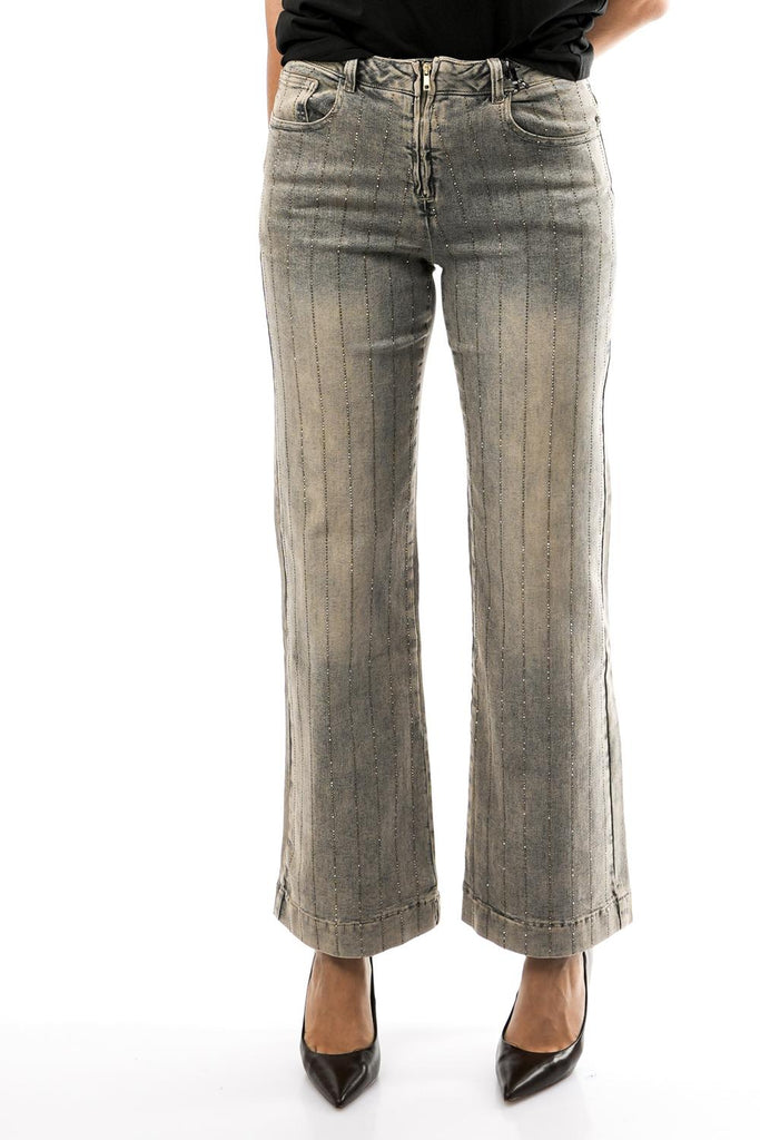Jeans Donna NS112 CARAMELLO DIAMANTI GOLD No Secrets 