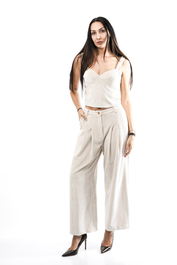 Pantalone Donna NS220 CAPPUCCINO No Secrets 