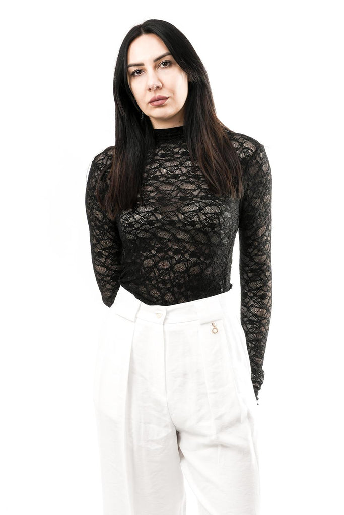 Maglia Donna SOLANGE.7002621 BLACK Rino & pelle 