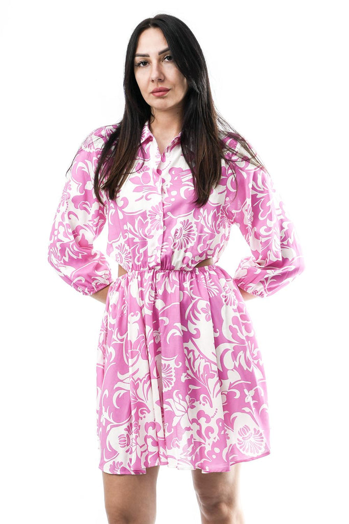Abito Donna Anna Rock Milano ABITO CON FIORI ROSA ABITO CON FIORI ROSA Anna Rock Milano 