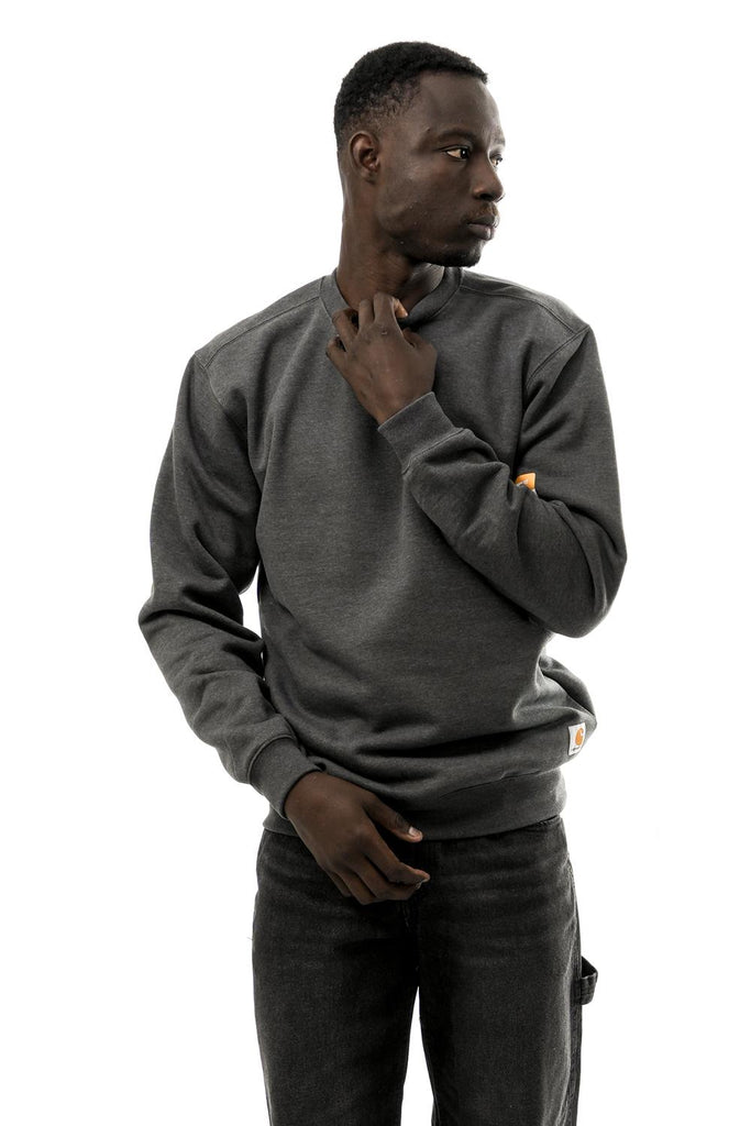 Felpa Unisex MIDWEIGHT CREWNEC K124 CARBON HEATHER Carhartt 
