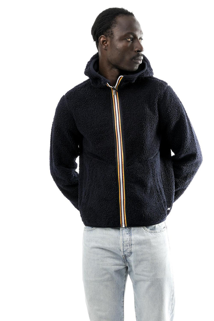 Felpa Uomo K-way  JACK SHERPA POLAR DOUBLE K3132NW A2B JACK SHERPA POLAR DOUBLE K3132NW A2B K-way 