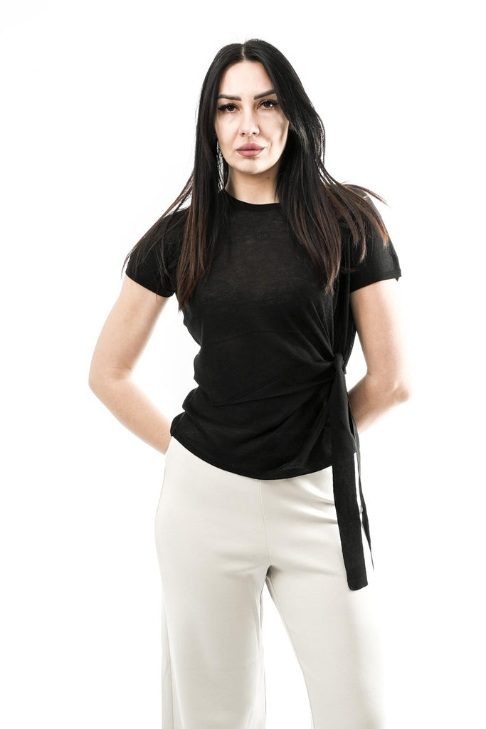 T-shirt Donna WONNE.5002623 BLACK Rino & pelle 