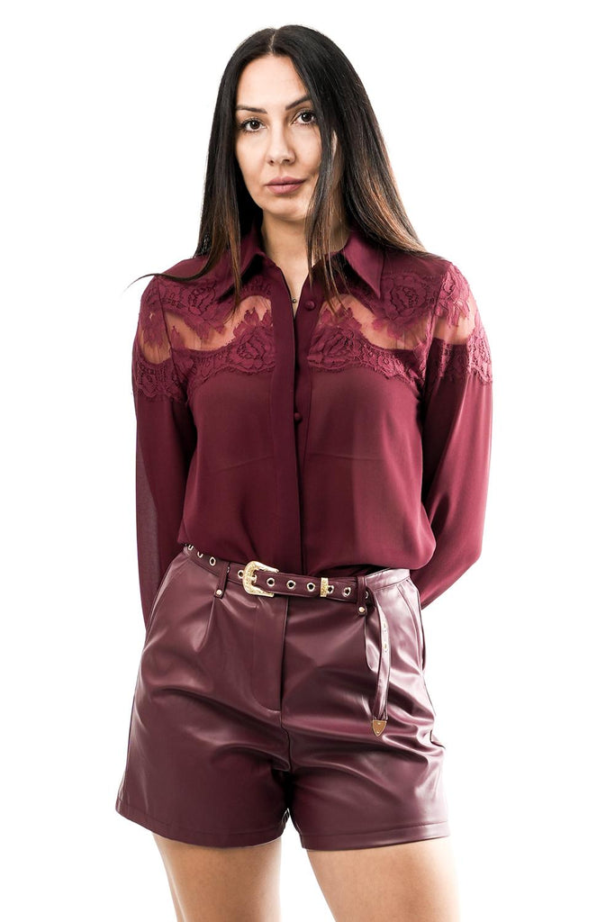 Camicia Donna NS039 CILIEGIA No Secrets 