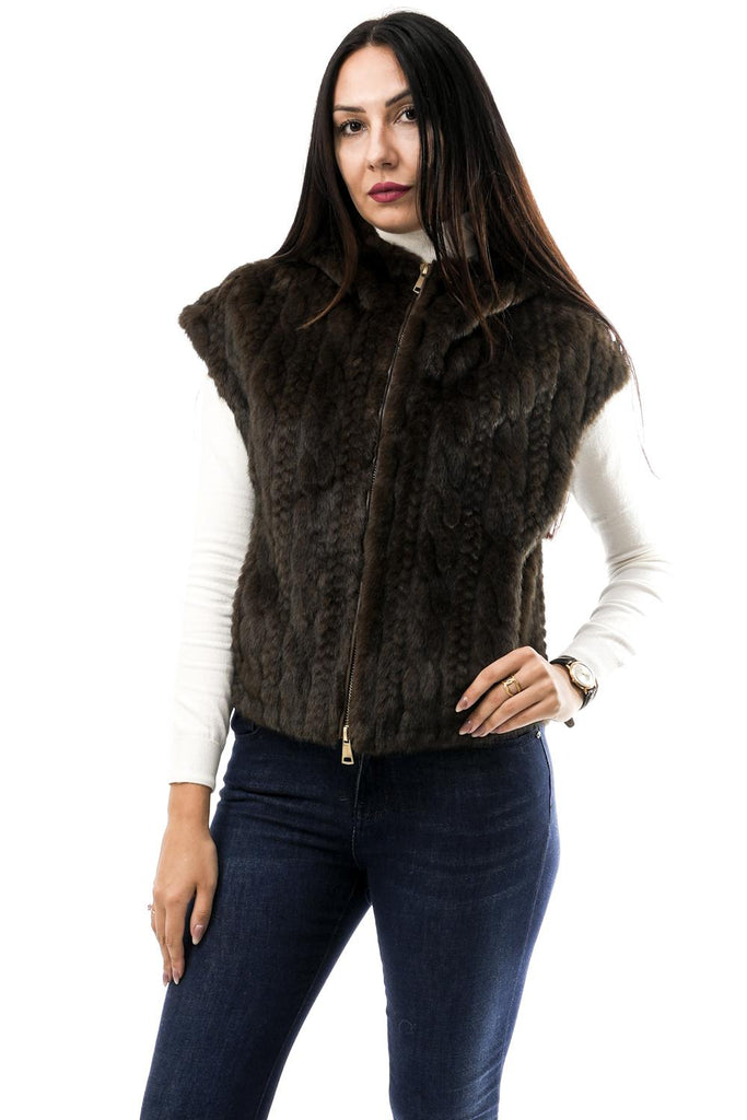 Gilet Donna NS101 CIOCCOLATO No Secrets 