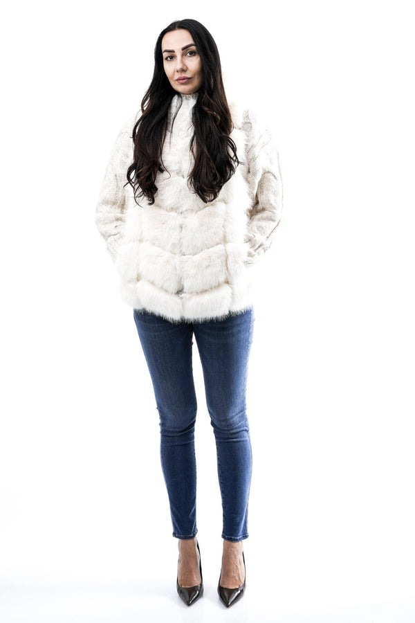 Pelliccia Donna 52111 ECO BIANCO Regina 