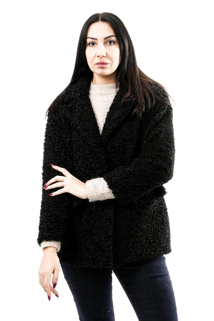 Pelliccia Donna Le Voliere WW24C717B BLACK WW24C717B BLACK Le Voliere 