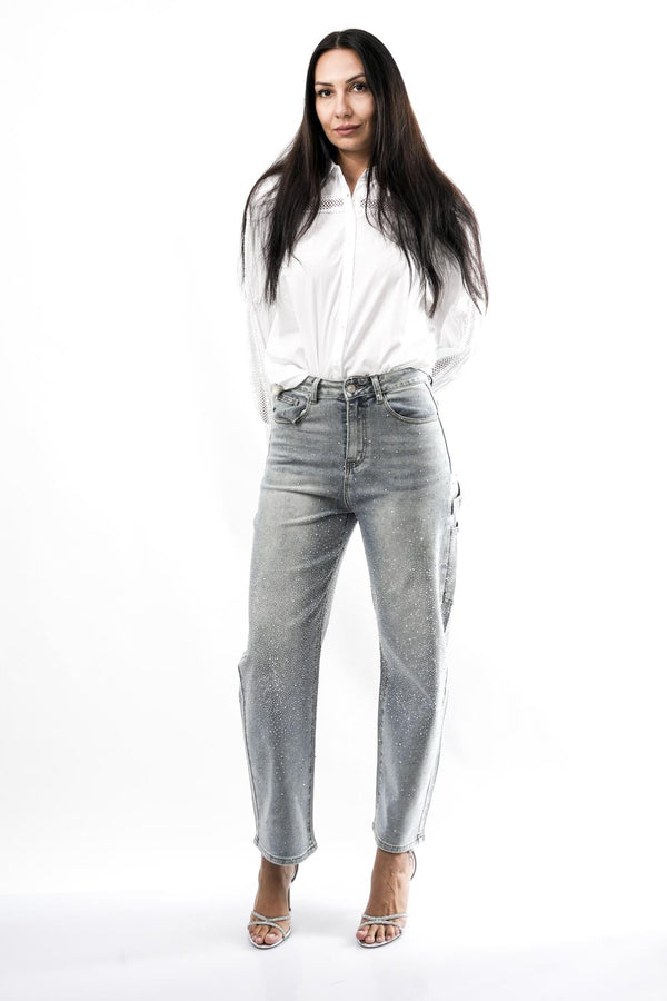 Anna Rock Milano JEANS CON STRASSDENIM