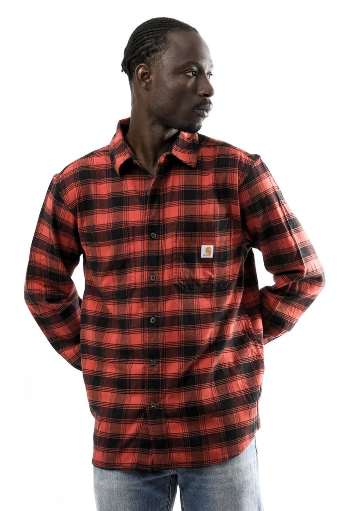 Camicia Uomo Carhartt FLANN 105945 RED OCHRE FLANN 105945 RED OCHRE Carhartt 