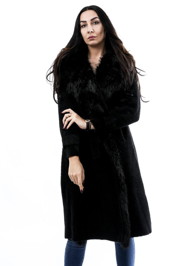 Pelliccia Donna 52040 ECO NERO Regina 