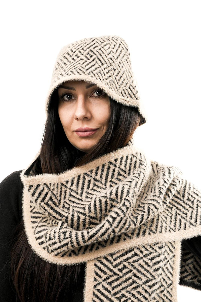 Berretta Donna FARINA.5002511 SAND GRAPHIC Rino & pelle 