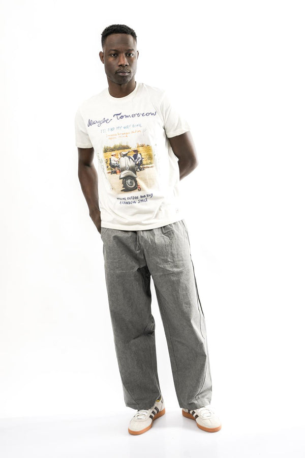 T-shirt Uomo Bob PHOTOS PRINT 81 GESSO PHOTOS PRINT 81 GESSO Bob 