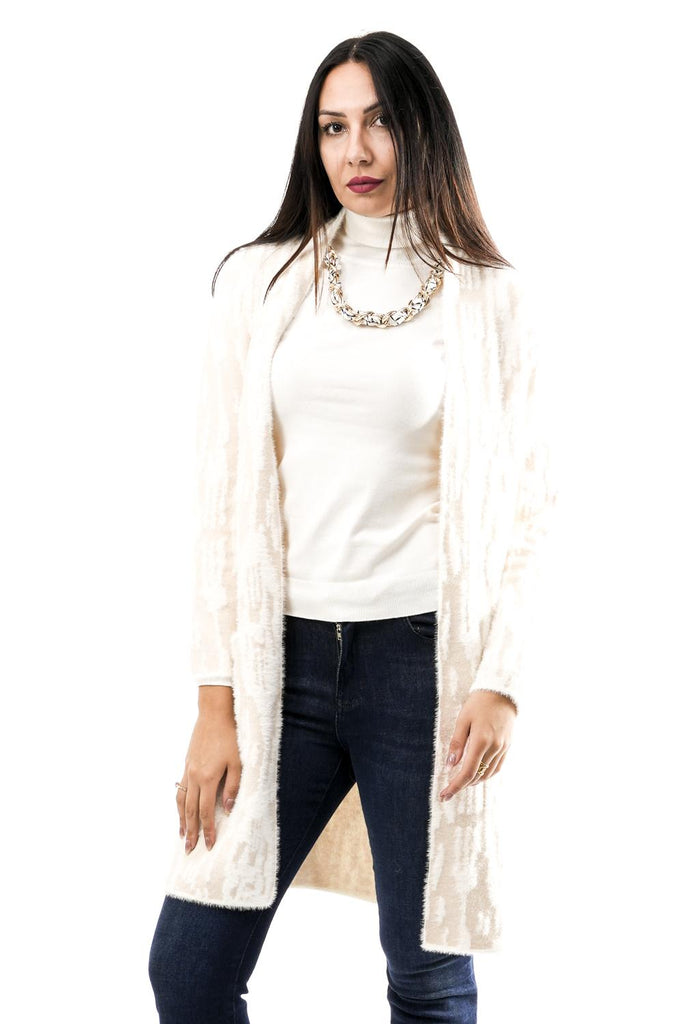 Cardigan Donna NEGIEN.5002512 BIRCH SNOW ZEBRA Rino & pelle 
