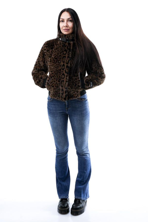 Pelliccia Donna AMBRA.7012511 LEOPARD Rino & pelle 