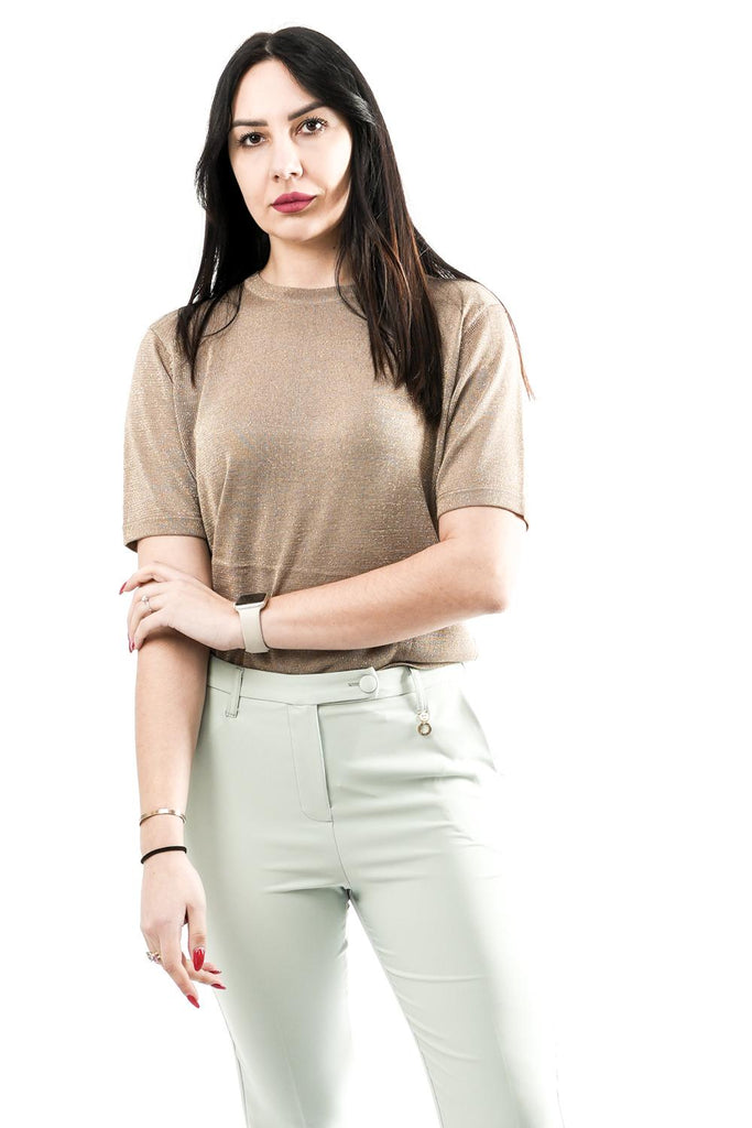 T-shirt Donna BENJI.5002622 SLATE BARK Rino & pelle 