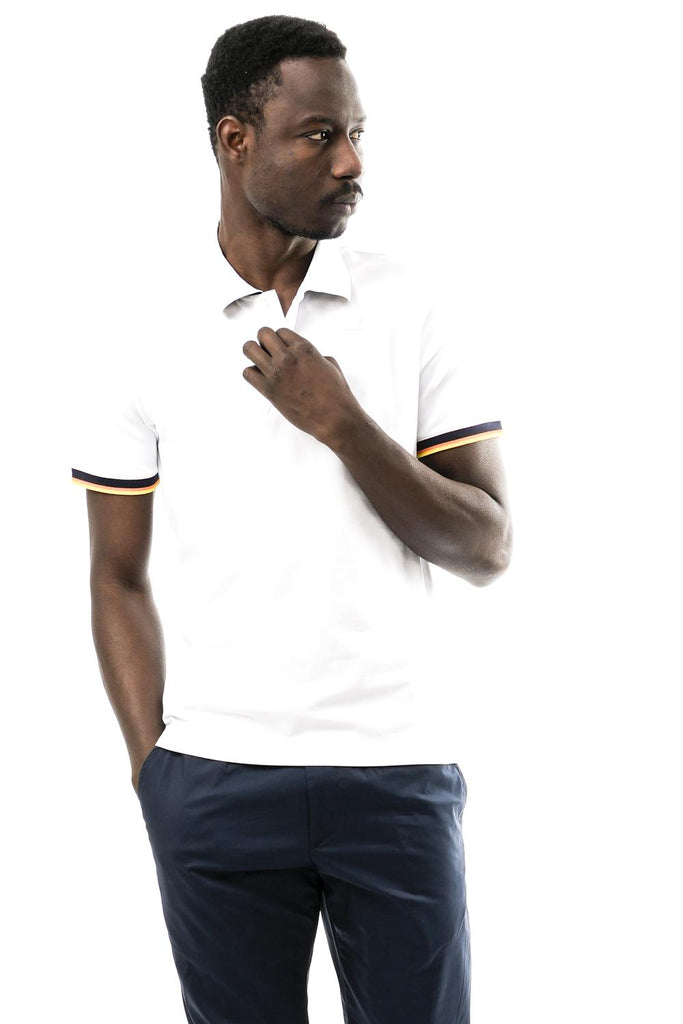 Polo Uomo K-way  VINCENT PIQUE K1125BW 001 VINCENT PIQUE K1125BW 001 K-way 