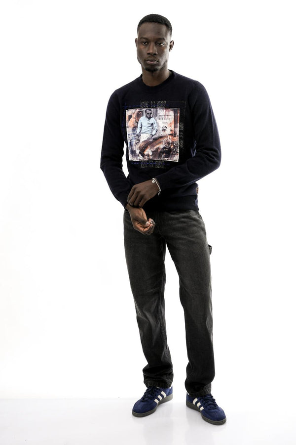 Maglia Uomo DESTIN VR0366 NAVY Bob 