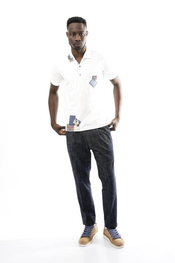 Polo Uomo RICKY R00577 BIANCA Bob 