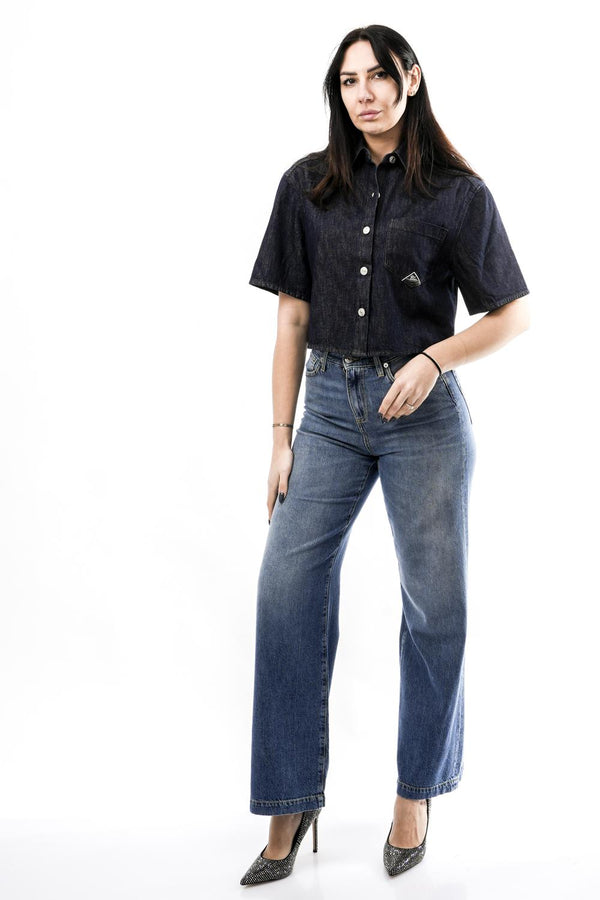 Camicia Donna Roy Roger  SHIRT S/S WOMAN RND90141D6850021 C0999 SHIRT S/S WOMAN RND90141D6850021 C0999 Roy Roger 