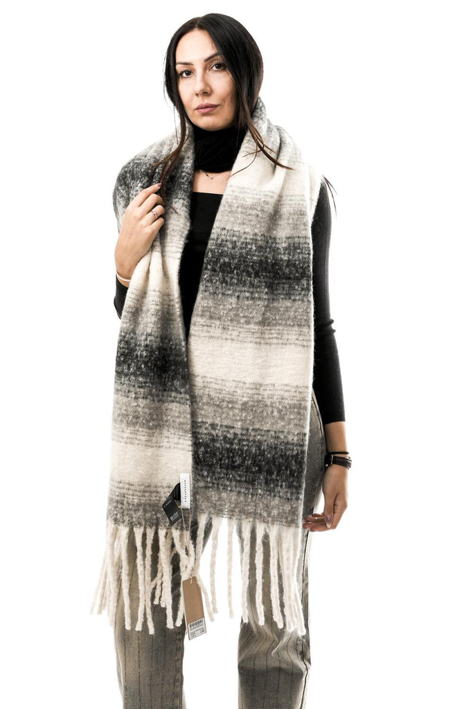 Sciarpa Donna Rino & pelle ERICA.7002512 BLACK WHITE ERICA.7002512 BLACK WHITE Rino & pelle 
