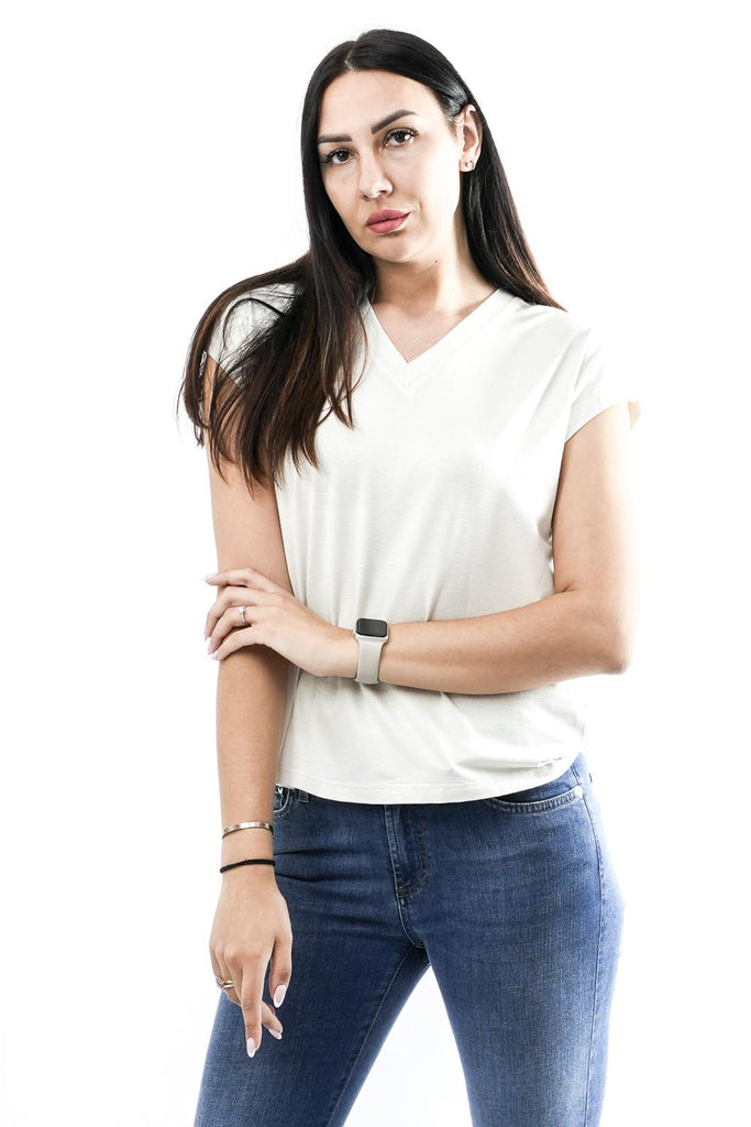 T-shirt Donna Rino & pelle KRISTEL.7002622 SNOW WHITE KRISTEL.7002622 SNOW WHITE Rino & pelle 