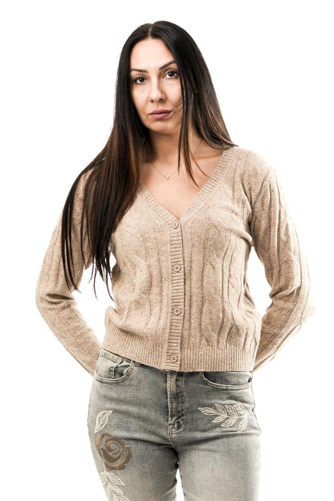 Cardigan Donna NS142 CAPPUCCINO No Secrets 