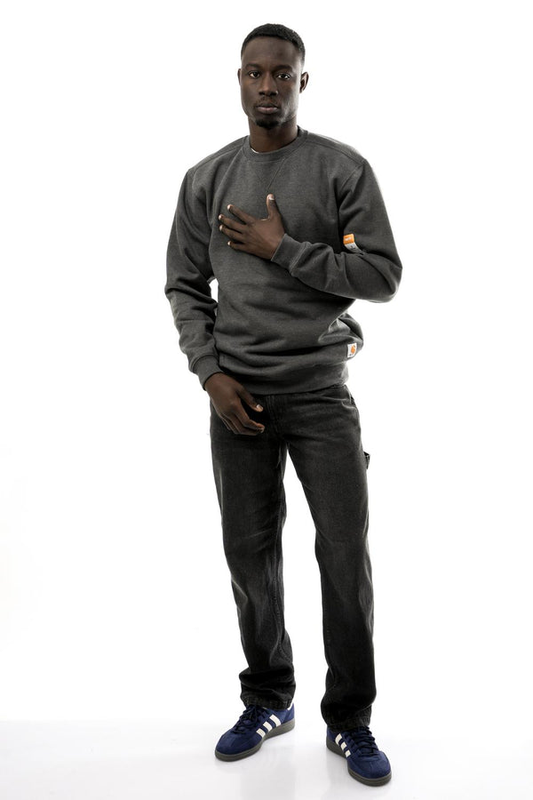 Felpa Unisex MIDWEIGHT CREWNEC K124 CARBON HEATHER Carhartt 