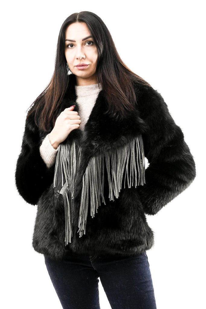 Pelliccia Donna Le Voliere WW23C463B BLACK WW23C463B BLACK Le Voliere 