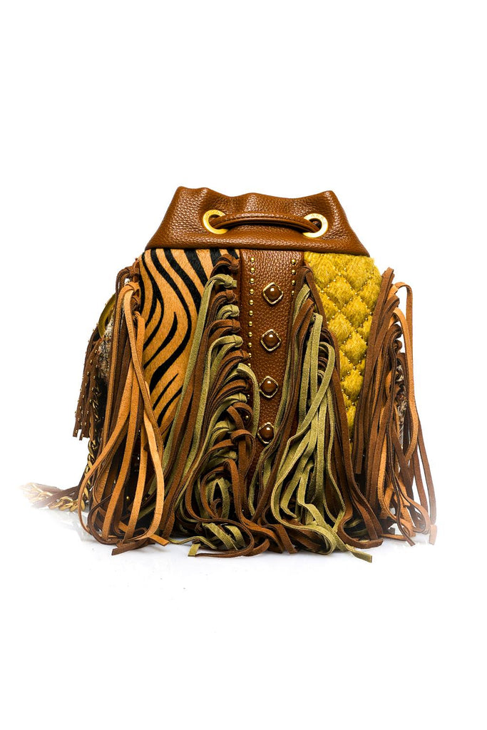 Borsa Donna LEGACY BUCKET MIX COMBI MAT. COMBI CUOIO La Carrie 