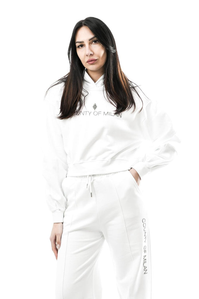 Felpa Donna Marcelo Burlon County of Milan 26ECM30128 BIANCO 26ECM30128 BIANCO Marcelo Burlon County of Milan 